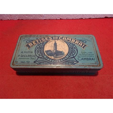 Cette spécialité fait partie de ces cette fabrique familliale fut reconnue officiellement comme seul créateur des bêtises de cambrai par. BOITE BETISES DE CAMBRAI 17.50CM X8.50CM X3.50CM - Tigrebock