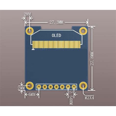 Oled Display 096 In 128x64 Blue Smart Prototyping