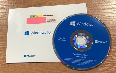 Windows 10 Home Nośnik Dvd Płyta Instalacyjna Pl 7117063130