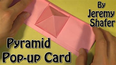 Simply build up the layers from large to small. Pyramid Pop-up Card Take Two by Jeremy Shafer - YouTube