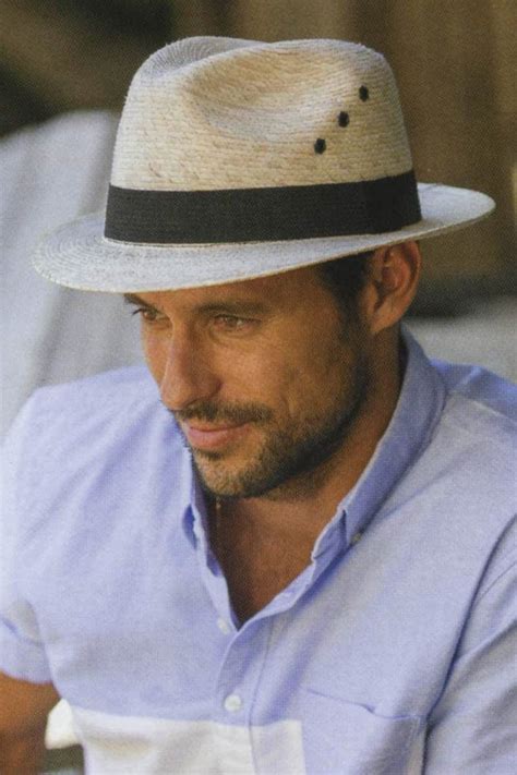 Mens Straw Fedora Hat 2 Brim Hats For Men Mens Summer Hats Mens