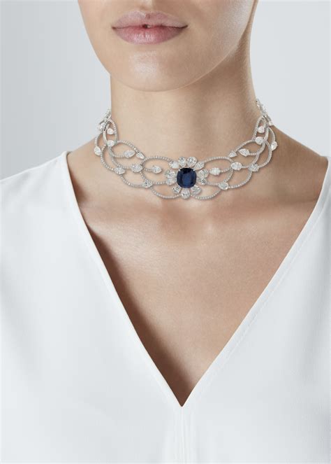 Sapphire And Diamond Necklace Moussaieff