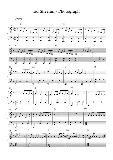 La mejor manera de convertir tu archivo pdf a doc en segundos. Free piano sheet music: ed sheeran - photograph.pdf Loving ...