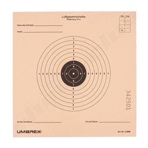 Kugelfang scheibenkasten + 100 zielscheiben 14x14 cm für luftgewehr luftpistole. Zielscheiben von Umarex, 14 x 14 cm, 100 Stück