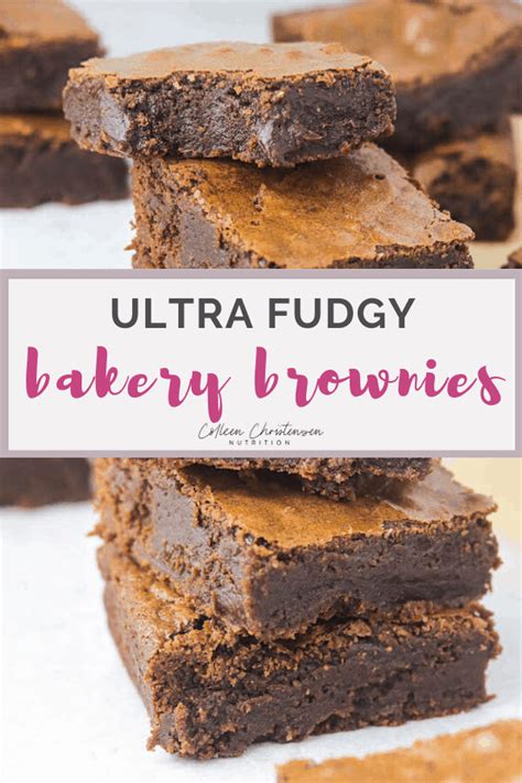 Best Ever Bakery Brownies - Colleen Christensen Nutrition