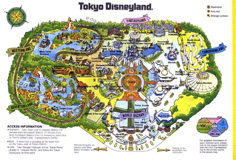Home minecraft maps tokyo disneyland resort minecraft map. Tokyo Disneyland Guide, 1985 03 - Tokyo Disneyland Map | Flickr