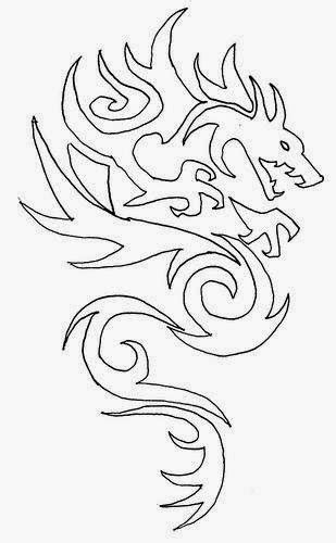 Some dragon tattoo designs are relatively small, while others are full sleeve or large enough to wrap around the trunk of the body. Tattoos Book: +2510 FREE Printable Tattoo Stencils: Dragon ...