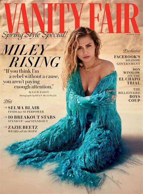 Miley Cyrus The Fappening Topless For Vanity Fair The Fappening