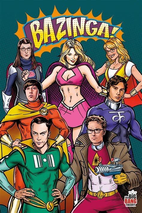 Big Bang Theory Superheroes Poster Plakat Kaufen Bei Europosters