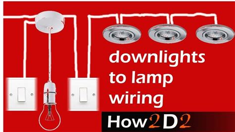 They'll need to find a nearby power source for use your wire stripper to remove about an inch of the protective coating on the new light fixture's wires. Downlights to lamp & switch wiring . Spotlights to switch ...