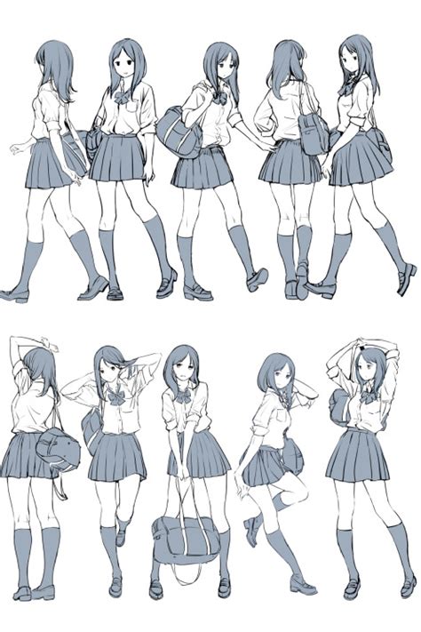 Anime Poses Reference Standing Images And Photos Finder