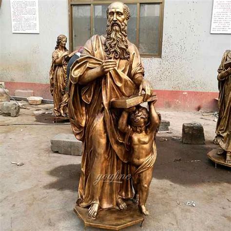 Decorative Famous Religious Four Gospels Bronze Statues For Church