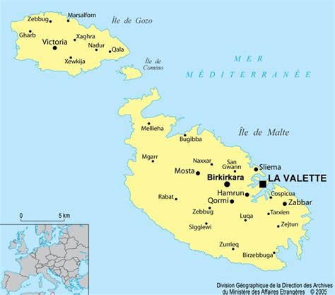 Malte République De Malte Informations Sur Le Pays Et Cartes