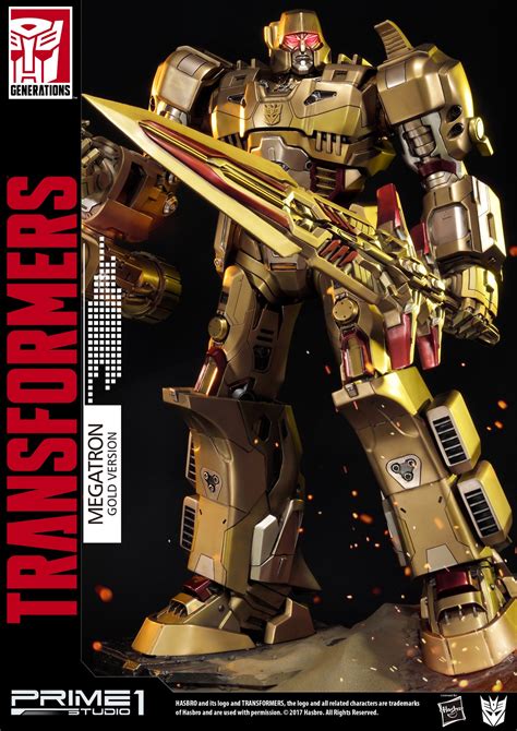 Premium Masterline Transformers: Generation 1 Megatron Gold Version By