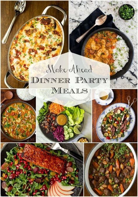 Fancy Dinner Party Menu