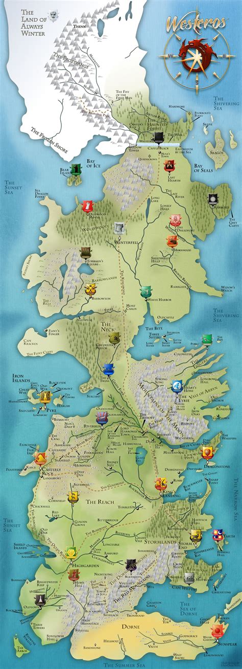 Westeros Map Game Of Thrones Map Game Of Thrones Art Map Games