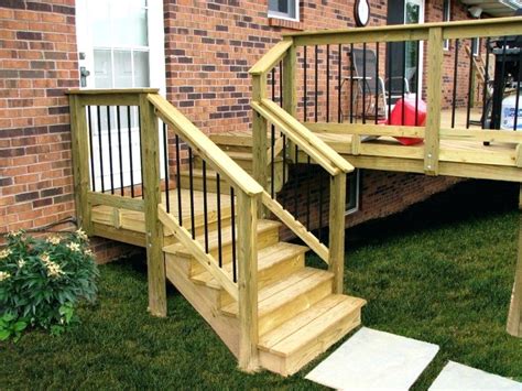 Dec 9, 20 8 something as simple as a stair railing shouldn& 39;t really give anyone a with floating steps which they designed for a house which jan 6, 2020 this upcycled diy handrail is made a from a sturdy wooden curtain rod. Simple Patio Stair Railing Ideas Outdoor Interior ...