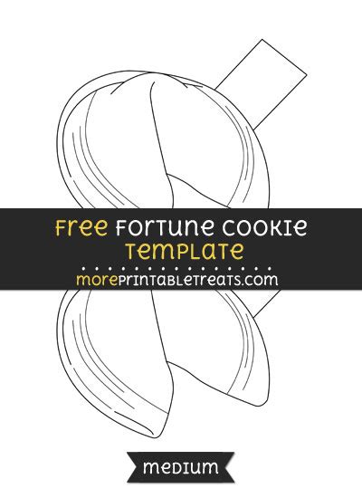 Fortune Cookie Template Medium