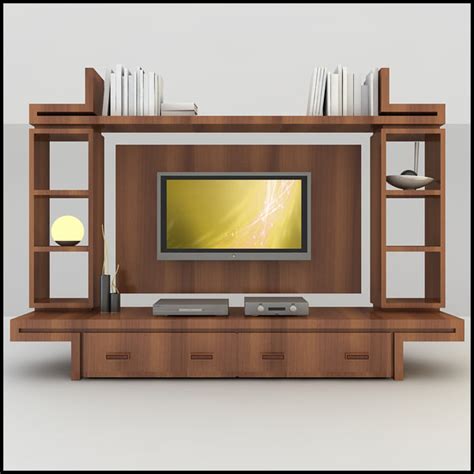 Tv units are becoming more and more popular recently. modern tv wall unit 3d model
