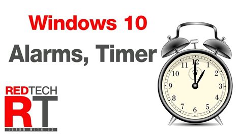 How To Set Alarmstimer And Use Of Stopwatch In Windows 10 By Redtech