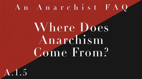Where Does Anarchism Come From A15 An Anarchist Faq Audiobook