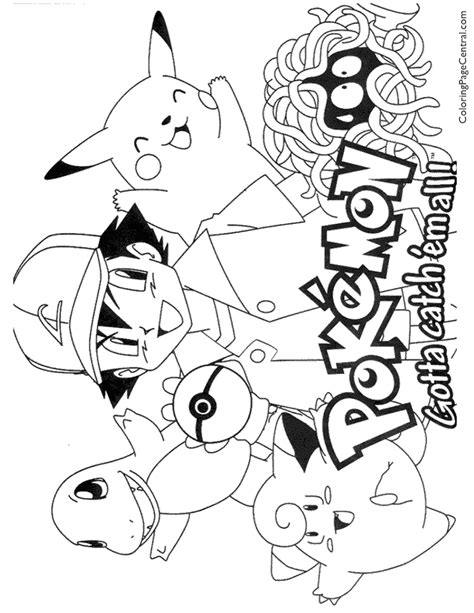 Pokemon Coloring Pages Sketch Coloring Page