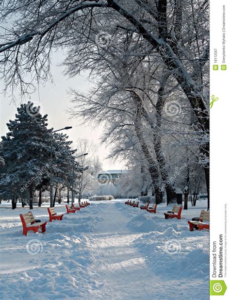 Beautiful Winter Snowy Landscape Royalty Free Stock