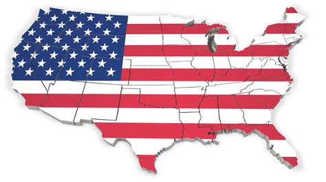 Outline Map Of The United States Of America Clipart Best