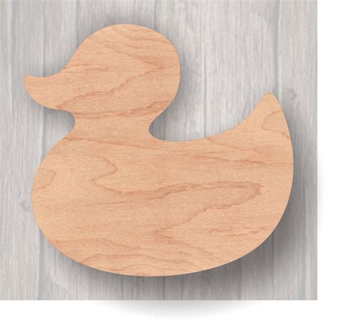 Rubber Duck. Unfinished wood cutout. Wood cutout. Laser | Etsy