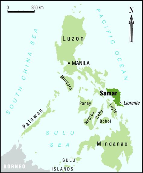 Overview Map Of The Philippines Archipelago Showing The Location Of