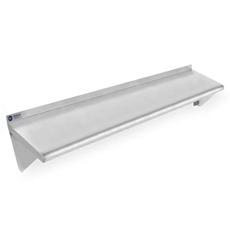 open box 48 x 18 inch nsf stainless steel wall mount shelf