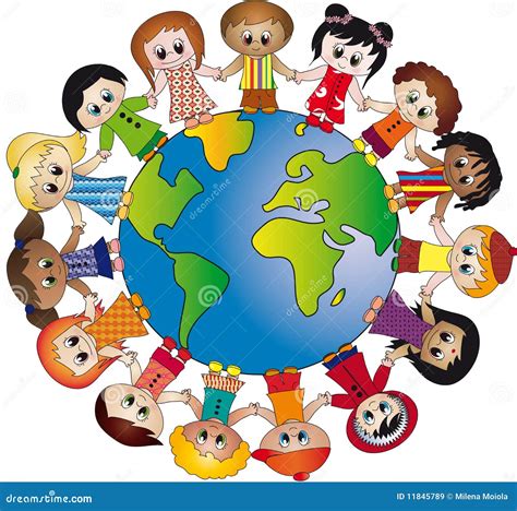 World Of Children Stock Illustration Image Of Africa 11845789