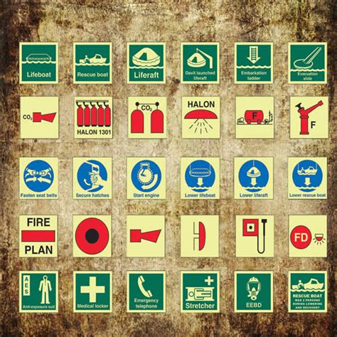 Imo Symbols And Posters Pros Marine For Marine Safety Equipment