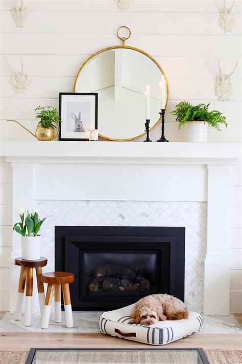 Simple Mantel Decor For Spring Fireplace Mantle Decor Simple