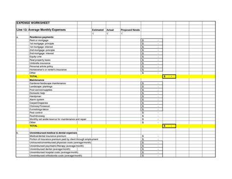 Business Expense Budget Template For Excel Excel Templates Excel