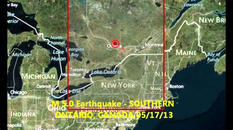 M 5.0 EARTHQUAKE - SOUTHERN ONTARIO, CANADA 05/17/13 - YouTube