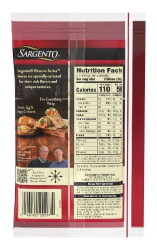 Fred Meyer Sargento Reserve Series Fresh Asiago Cheese Slices 10 Ct