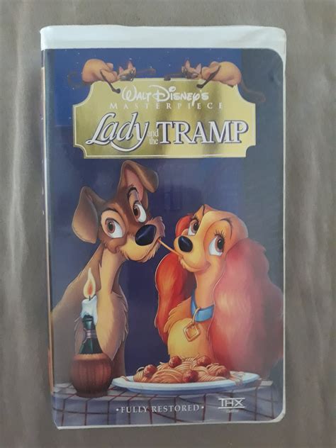 Walt Disneys Lady And The Tramp Vhs Cassette Etsy