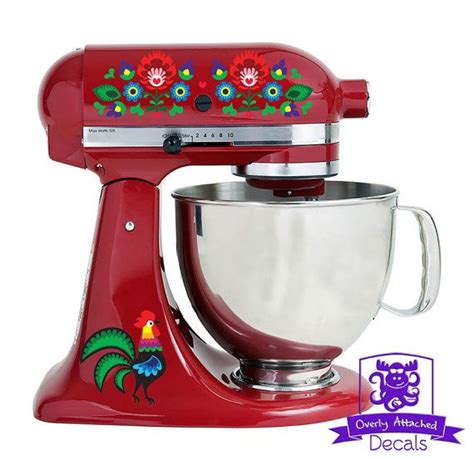 Our vinyl is waterproof and still allows your mixer to be cleaned. Dutch-Folk-Art-Rooster-and-Flowers Stand Mixer Wrap Front ...