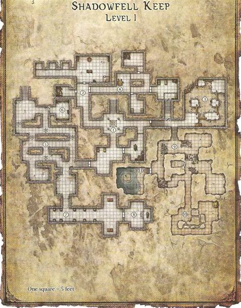 Shadowfell Keep Level 1 Dungeon Maps Tabletop Rpg Maps Fantasy Map