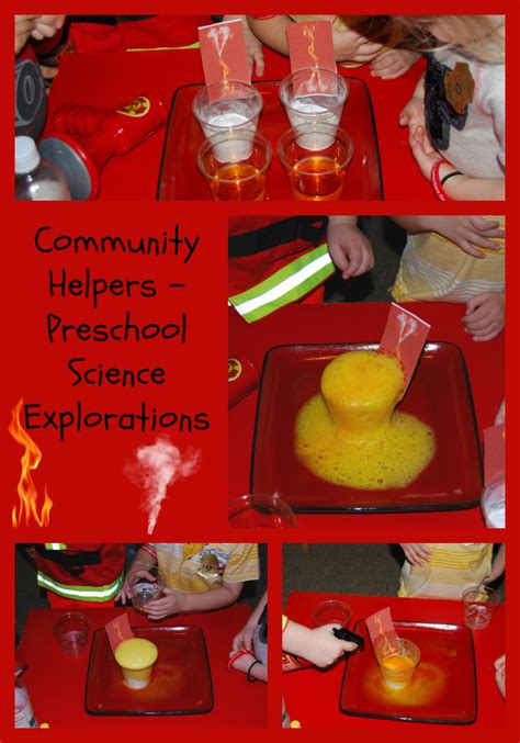 Check out the community my preschoolers created! Community Helpers Theme for Preschool: Bubbly Fires ...