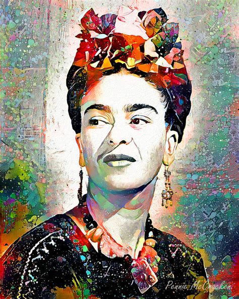 Frida Kahlo Digital Art By Pennie Mccracken Pixels