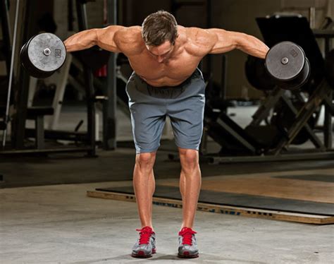 Standing rear delt dumbbell raise how to build your rear delts (not reverse flys!) seated dumbbell rear delt raise Shoulder Week! Build big shoulders: The Rear Delt Raise ...