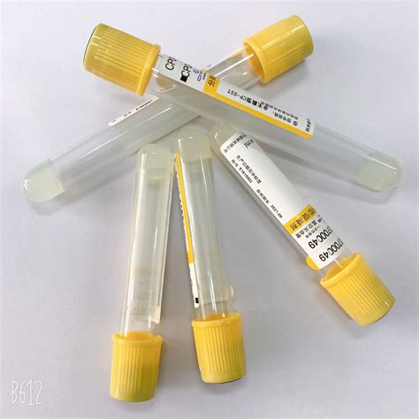 Single Use Gel And Clot Activator Tube Phlebotomy Prp Blood Collection