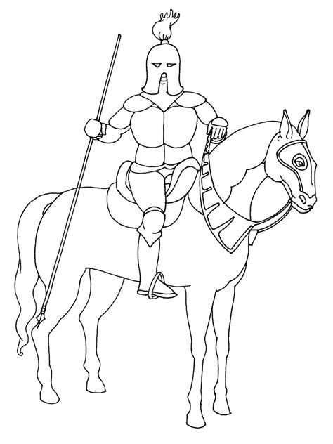 Sélection de dessins de coloriage chevalier à imprimer sur LaGuerche