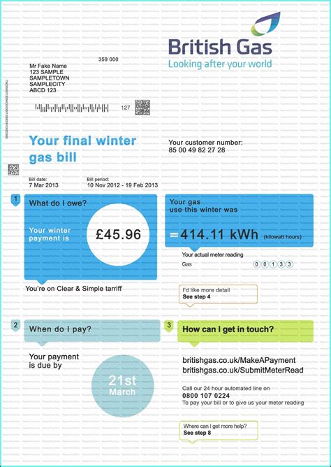 Sample response to a letter. Free Fake Utility Bill Template Uk - Template 2 : Resume ...