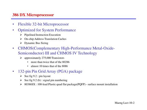 Ppt Lect10 Hardware Architecture Of 80386 Powerpoint Presentation