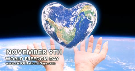 World Freedom Day List Of National Days