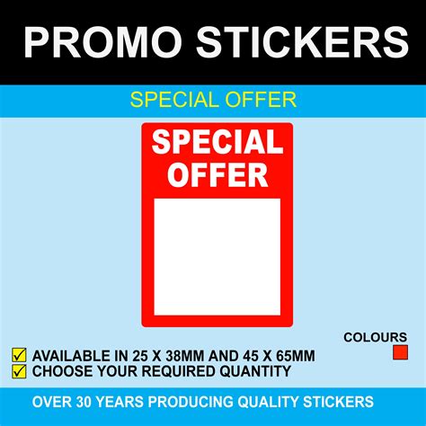 Special Offer Stickers Available In 2 Sizes Etsy