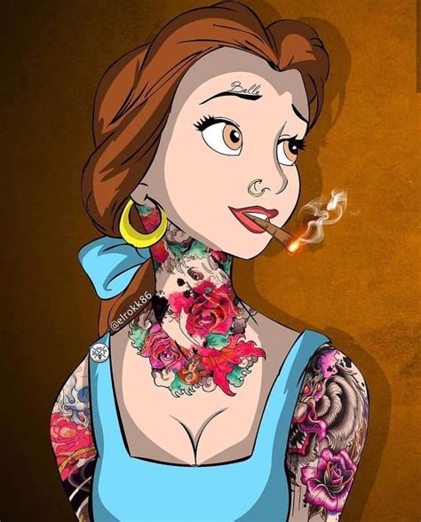 Pin By Kelli Barnett On Stoner Stuff Disney Princess Tattoo Punk